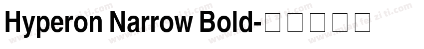 Hyperon Narrow Bold字体转换